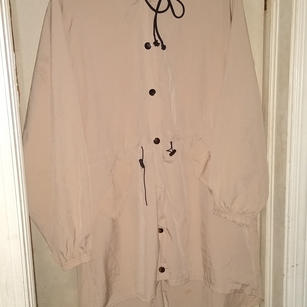 Beige Women's Lightweight Anorak Jacket And Pants Bith Size 2X/3X